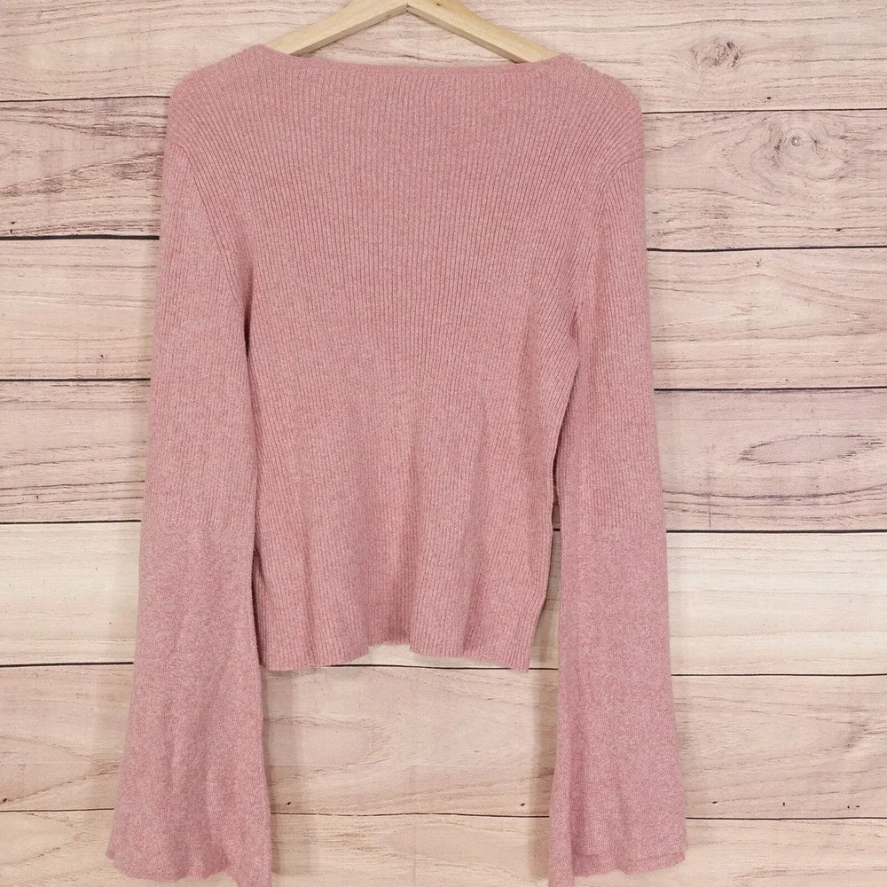 AMERICAN EAGLE PINK BAGGY SLEEVE PINK‎ SWEATER WOMENS SIZE XL